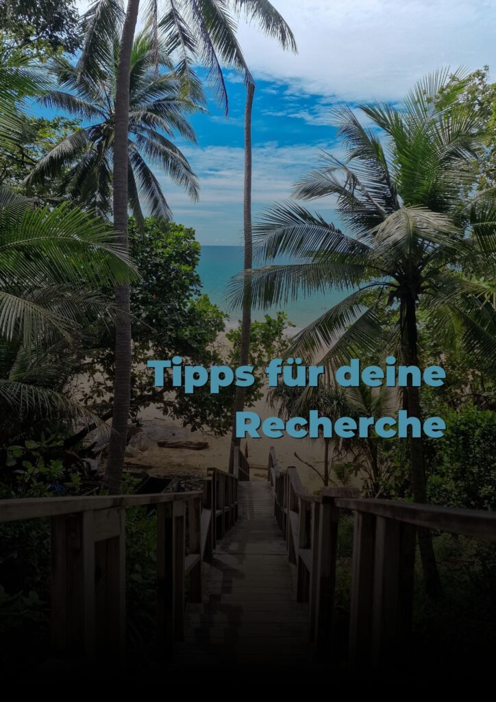 Tipps für die Recherche